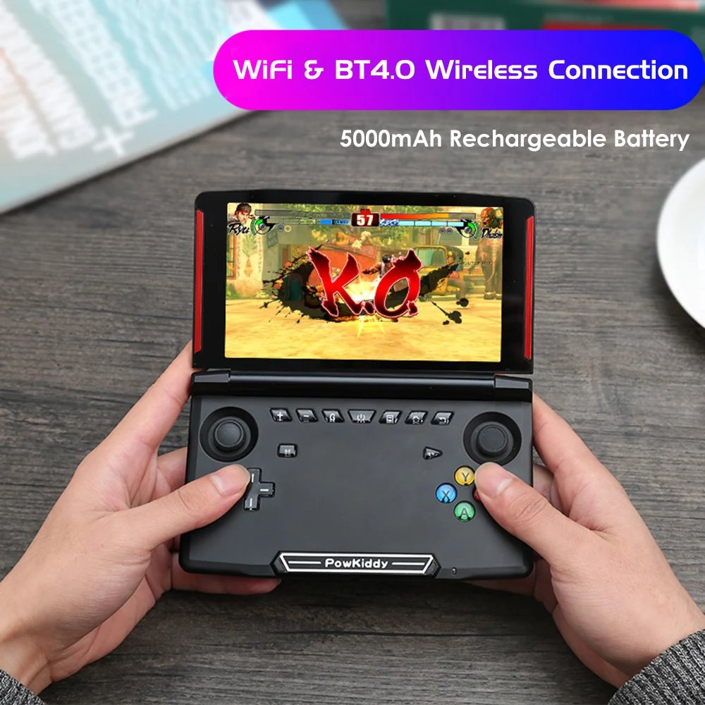 Игровая консоль PowKiddy X18 A53 приставка с четырехъядерным процессором и сенсорным
