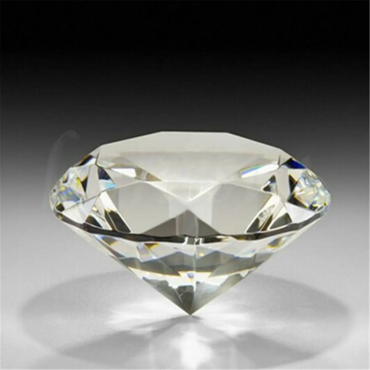 

Очаровательное прозрачное пресс-папье 60 мм, гигантское бриллиантовое украшение, декоративный подарок