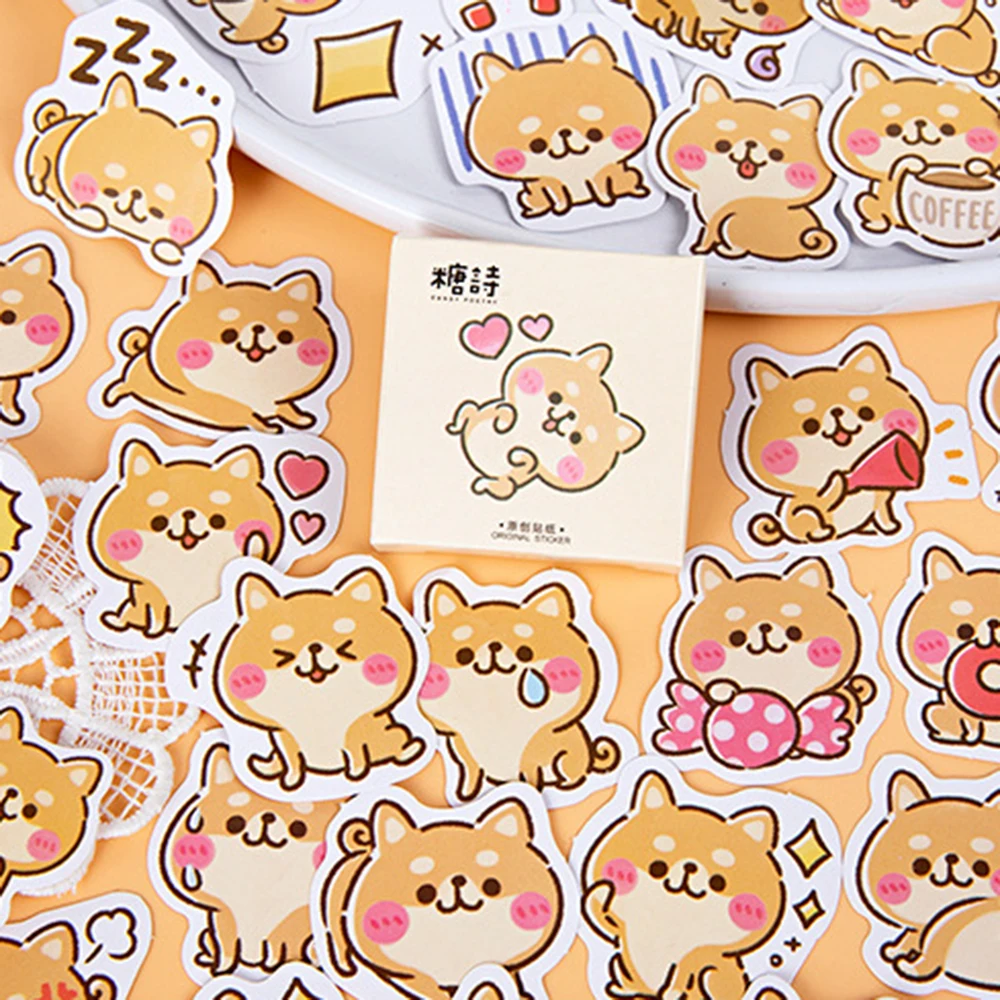 45 шт./кор. Творческий милых собачек для Бумага наклейки офиса школы мемо бумаги