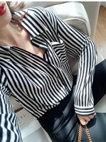 autumn and winter sweater knitted cardigan womens coat 2020 casual sports shirt womens loose striped shirt