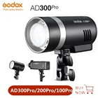 Вспышка для улицы Godox AD300Pro AD200Pro AD100Pro TTL 2,4G 18000 HSS с батареей для Canon Nikon Sony Fuji Olympus Pentax