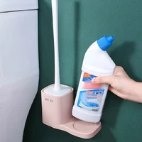 the new soft toilet brush head wall mounted or floor standing toilet brush household cleaning tool bathroom accessories sets