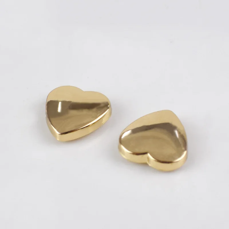 lightgold 20/40 шт. 1,3 см сердце заклепки винт для оборудования сумки Сумки из натуральной кожи декоративные заклепки ногтей заклепки металлические пряжки карабин кожаная фурнитура - Цвет: lightgold