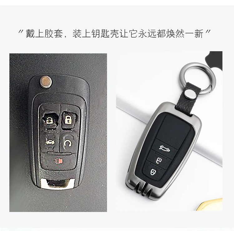 Металлический ключ для авто чехол для Toyota Land Cruiser камера заднего вида Prius Crown CHR C-HR Fortuner Land Cruiser 200 LC200 Highlander