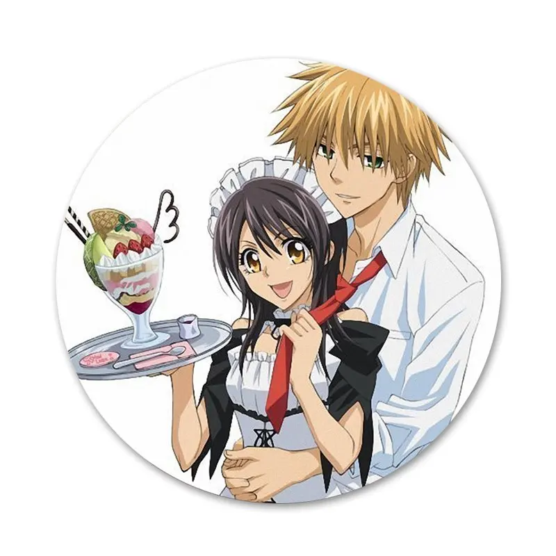 Anime Maid sama kaichou wa Newest Super Cute Brooch Pin Cosplay Badge Accessories For Clothes Backpack Decoration Gift 58mm | Дом и сад