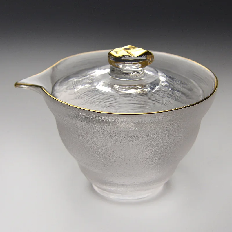 Японский стиль стеклянная чайная чаша чайный набор GaiWan Экстра утолщенная