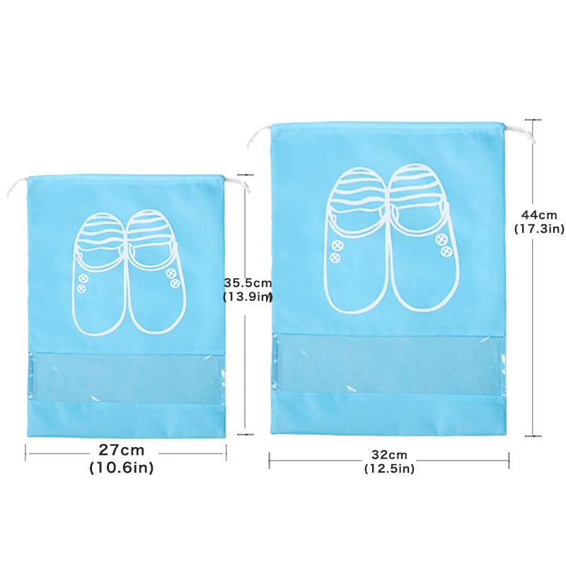 

1 piece Waterproof Shoes Bag for Travel Portable Shoe Storage Bag Organize Non-Woven Tote Drawstring Bag Dolap Organizer