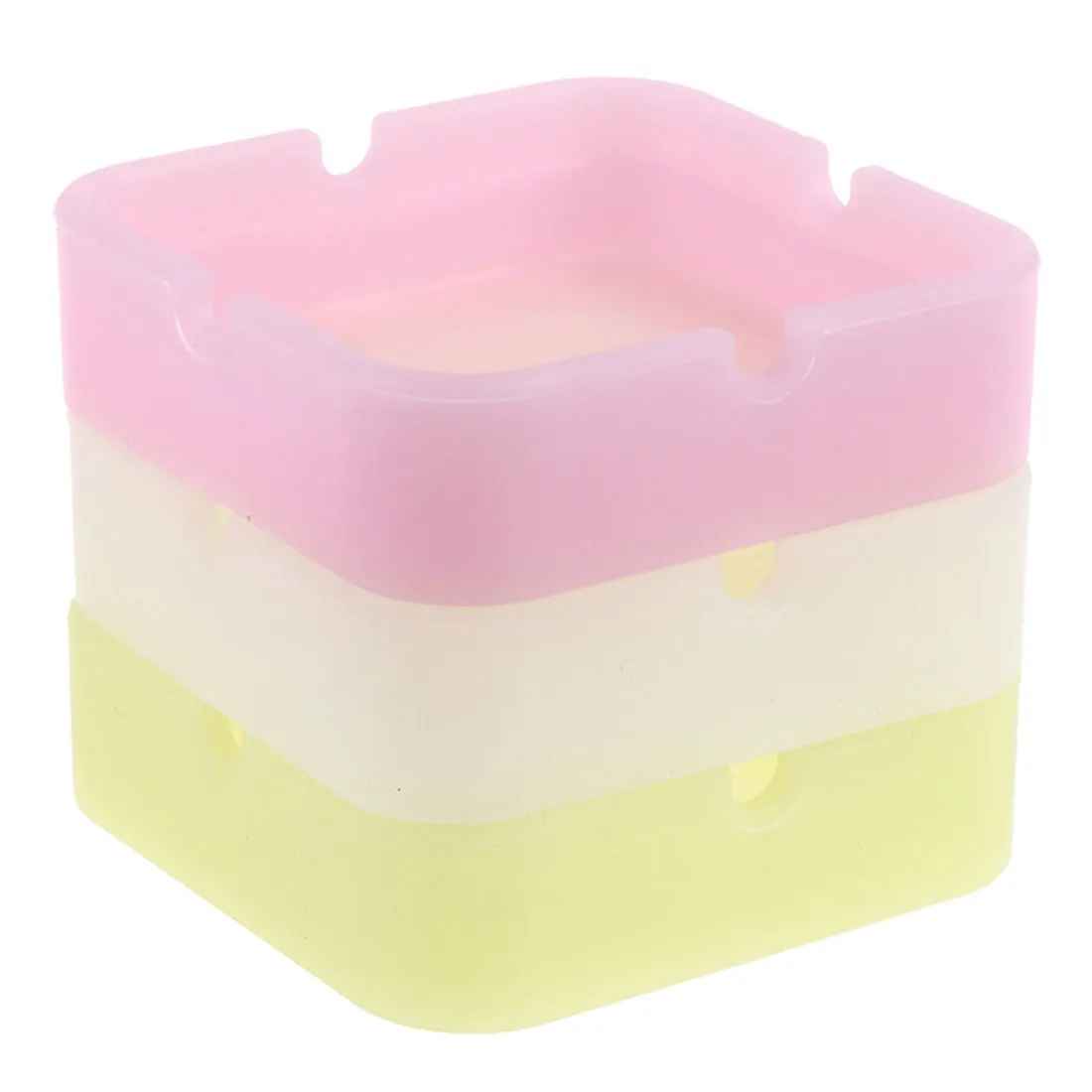 

1pcs Glow In The Dark Luminous Silicone Soft Ashtray For Smoking Cigarette Cigar