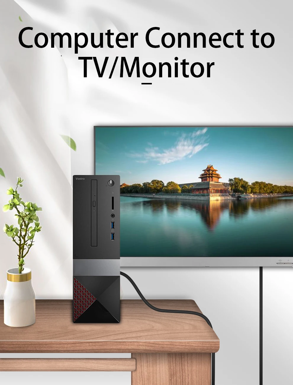 Unnlink Displayport DP в VGA кабель преобразователь FHD 1080P @ 60 Гц для графической карты
