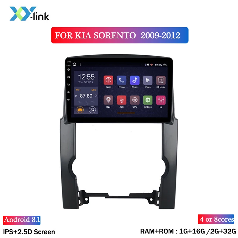 Автомобильный DVD GPS навигатор 10 дюймов Android 2.5D IPS для KIA sorento 2009 2012|Автомагнитолы| |