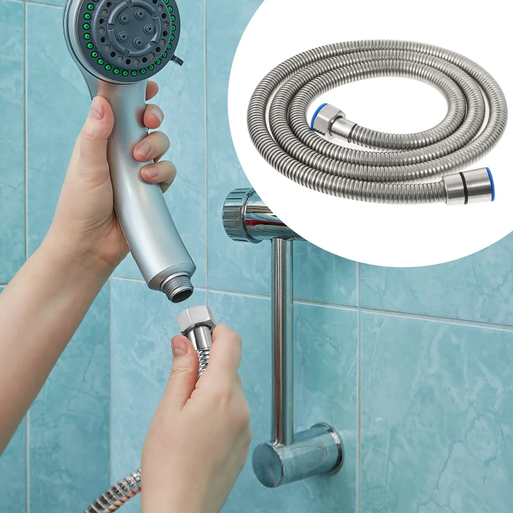 

1Pc Stainless Steel 4 Points Hose Creative Water Heater Water Hose (Silver)