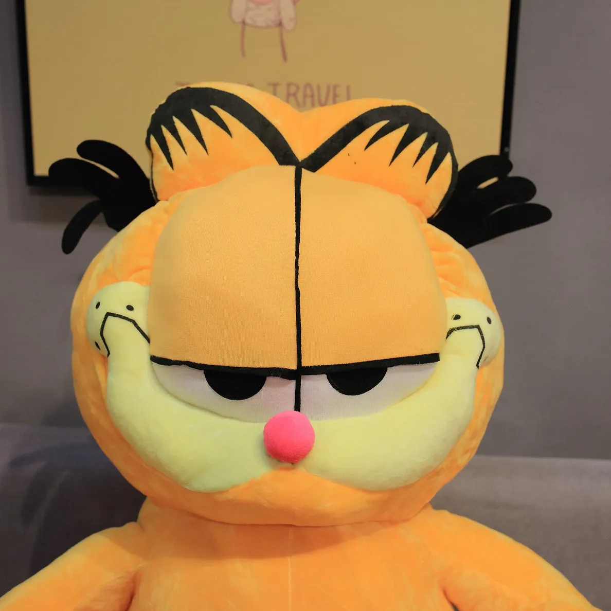 Огромная милая плюшевая игрушка в виде кота Гарфилда 80 см супермягкая мультяшная