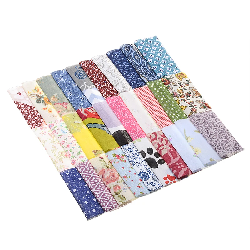 30 шт./компл. новая хлопковая ткань для рукоделия 10x10 см мягкая Лоскутная Ткань