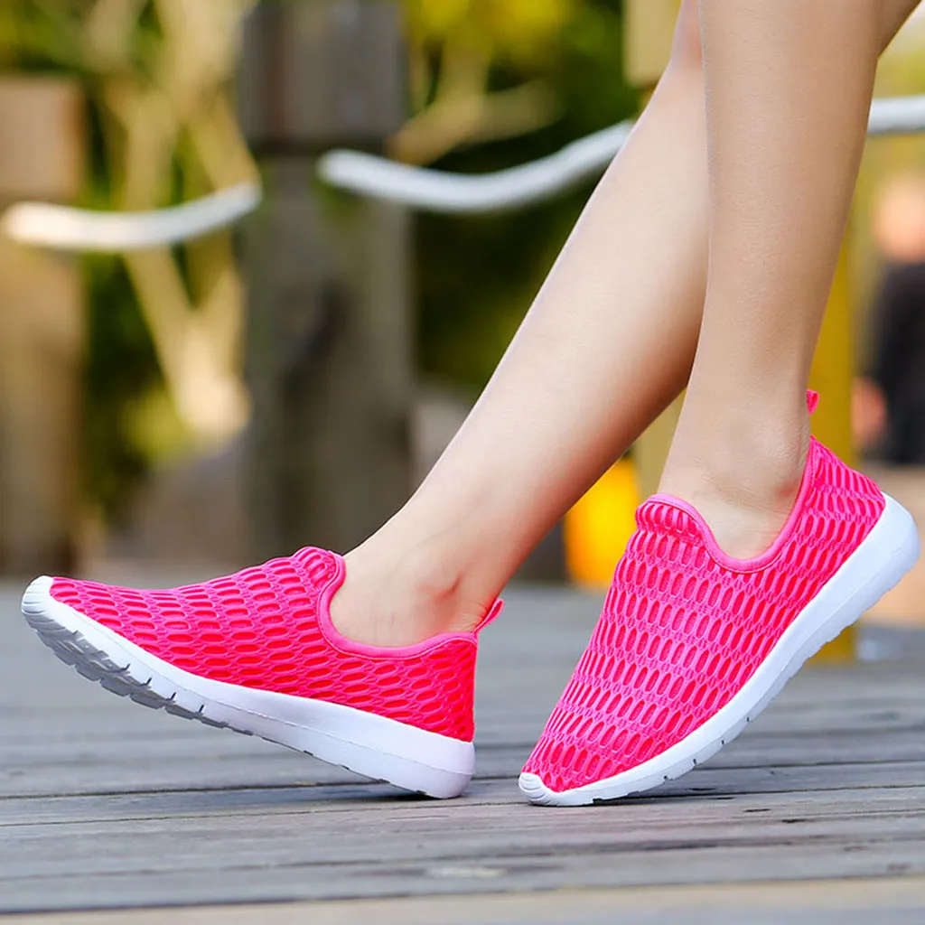 Модные женские кроссовки дышащая обувь на плоской подошве Женская