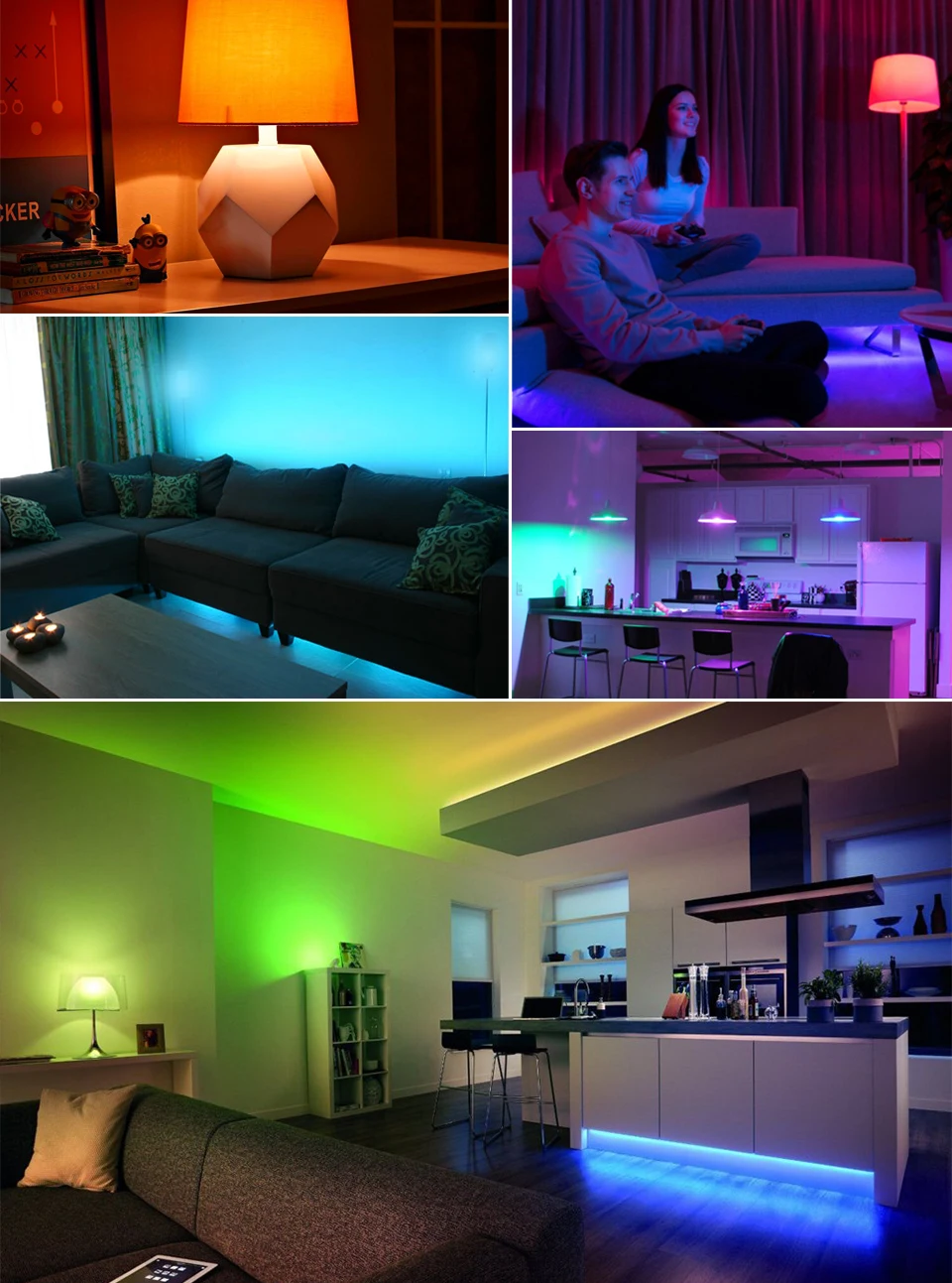 RGBW LED Light Bulb 21key Infrared controller Smart Bulb Lamp Multicolor Dimmable Color Changing LED Night Light AC 110V/220V