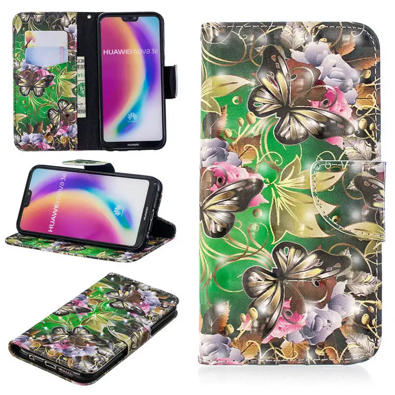 3D флип-чехол для телефона s для huawei P20 Lite P30 Pro Чехол для huawei P30 P20 mate 20 30 Pro P10 Lite чехол кожаный кошелек - Цвет: 6