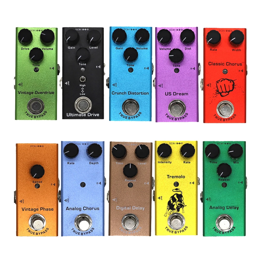 Педаль для электрогитары Overdrive Ultimate /US Dream Distortion/Классический хор/фаза/аналоговая