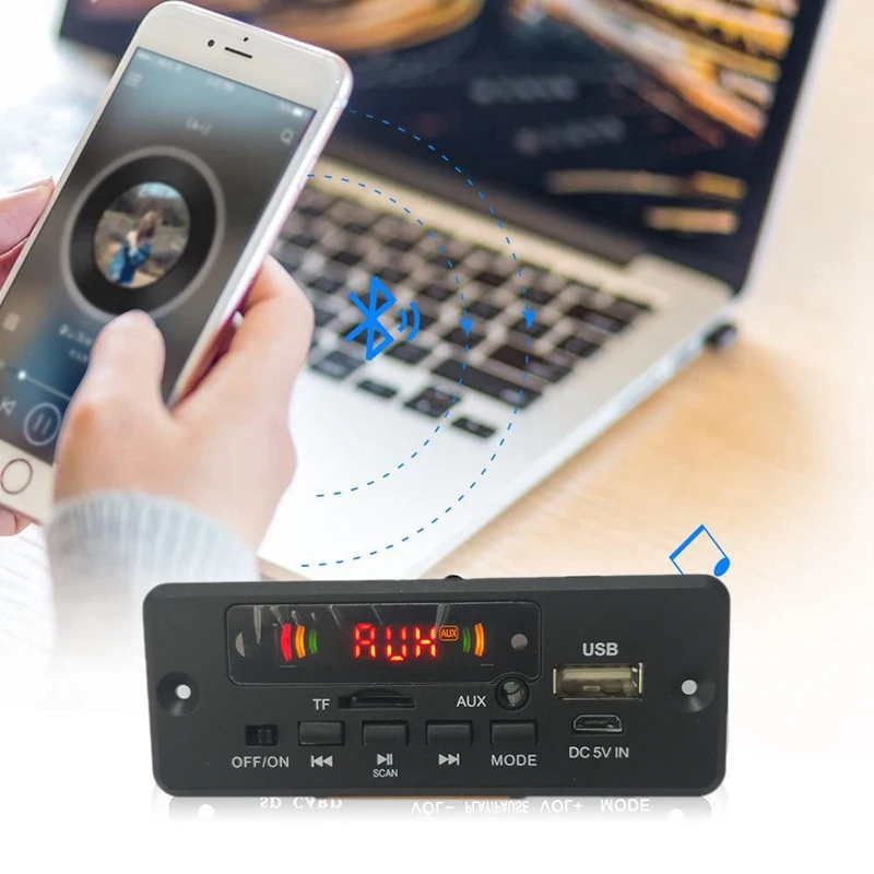 MP3 декодер плата беспроводной Bluetooth модуль автомобиля o музыкальный плеер USB TF FM