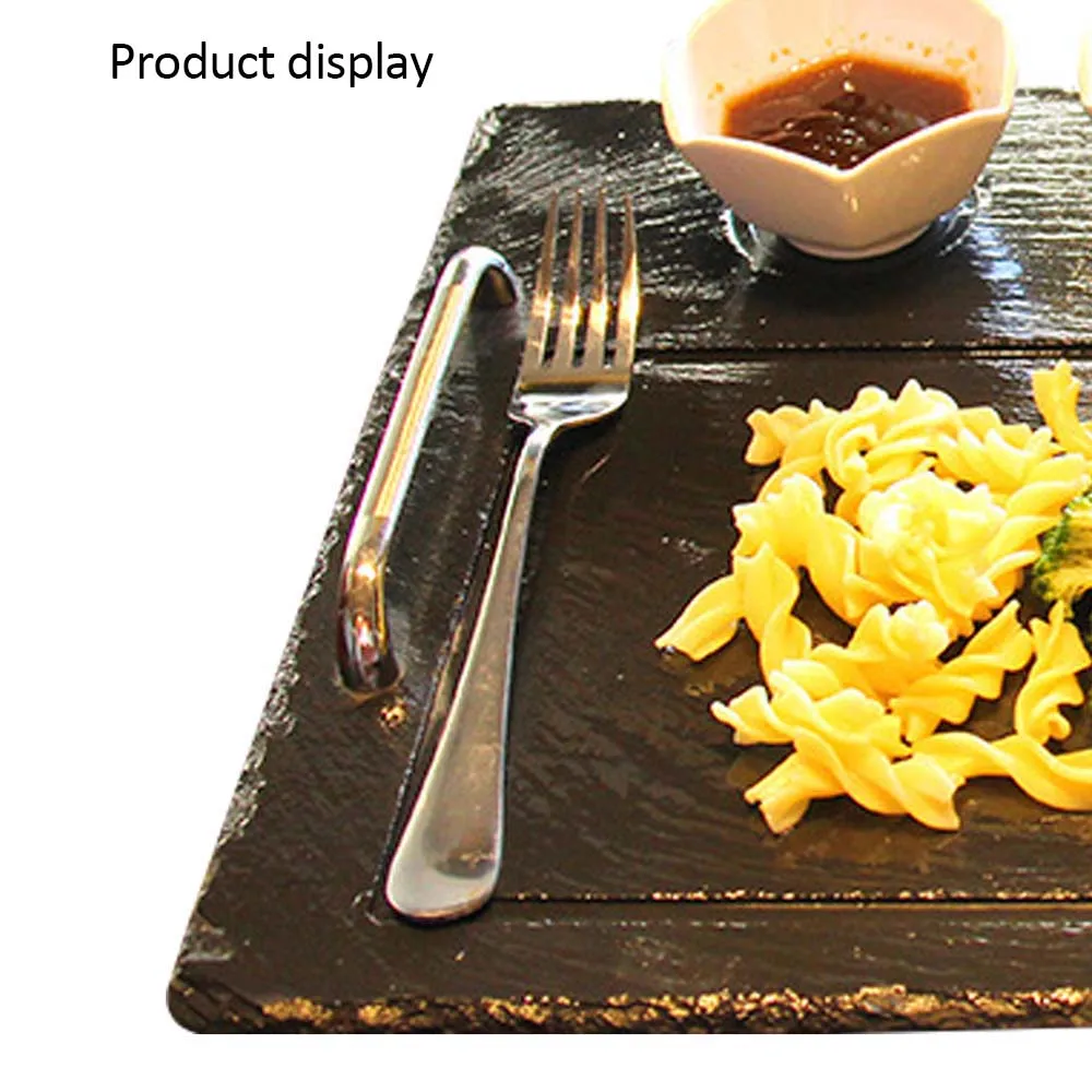 Горячая продажа Западный Природный сланец посуда Твердые квадратные каменные