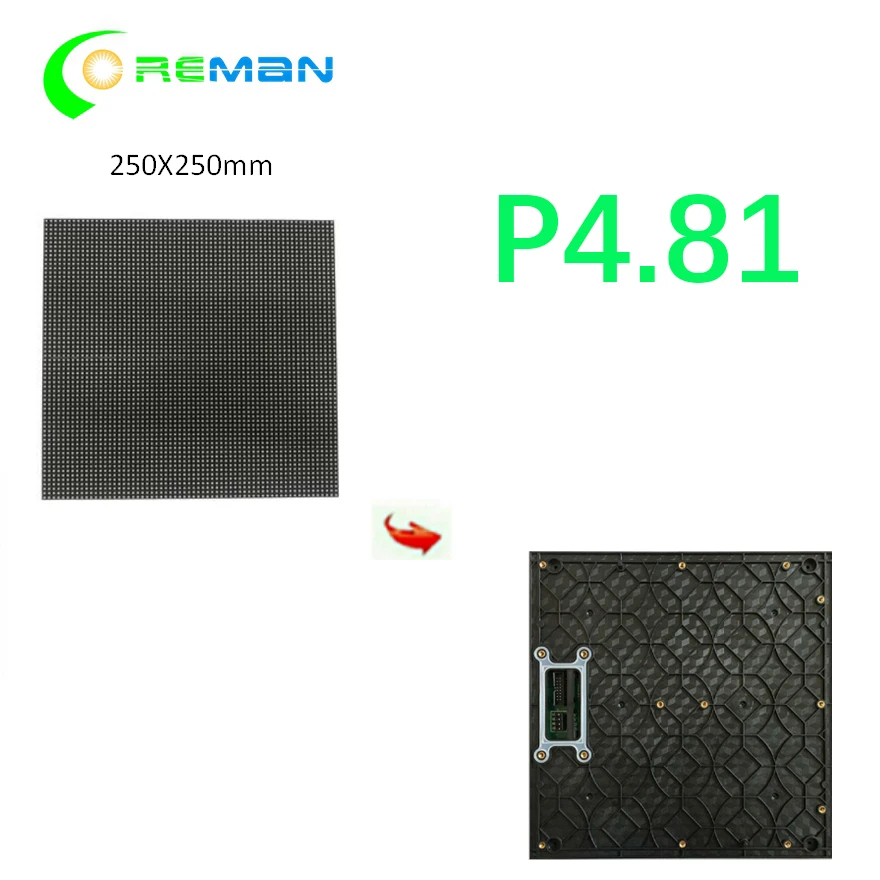 Прямая Фабрика p3.91 P4.81 светодиодный модуль 250 мм* 250 мм 1/13 сканирование открытый SMD 3в1 светодиодные панели производитель