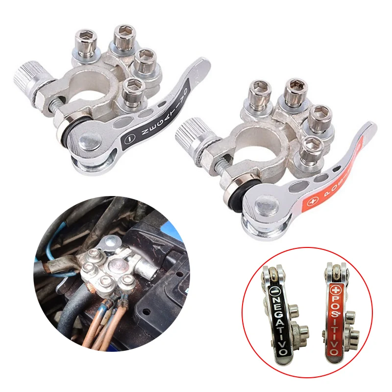 12 В 24 автомобильные клеммы для аккумуляторов с верхней стойкой кабельные зажимы |