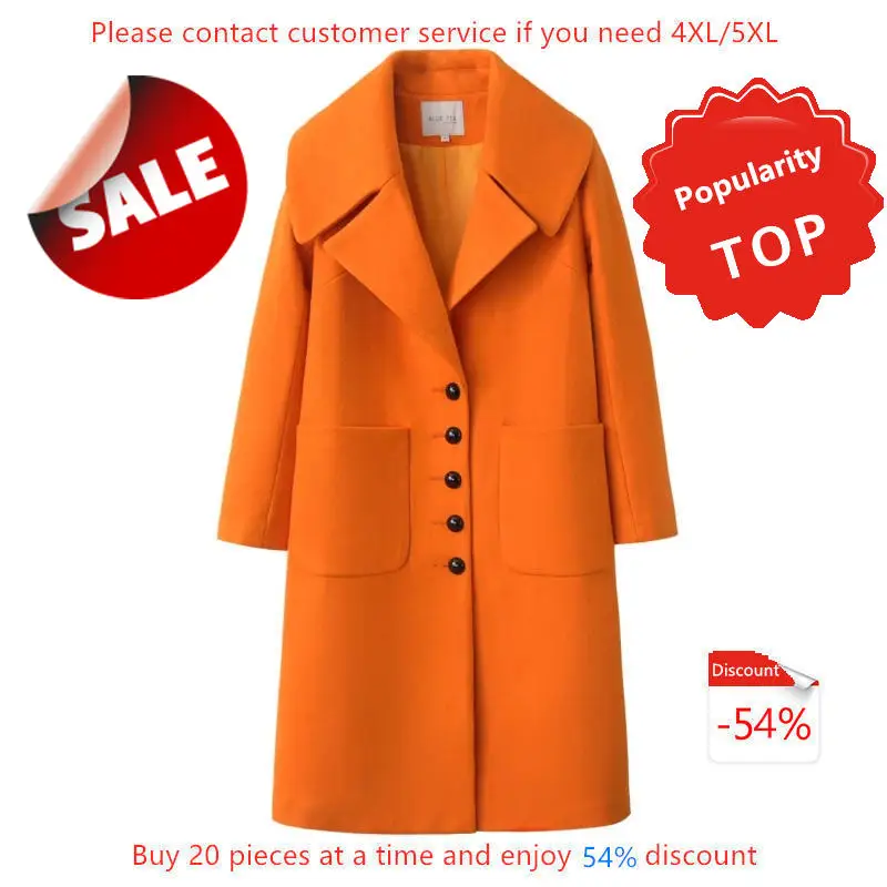 Женское шерстяное пальто весна осень 2020 женское новое средней длины элегантное