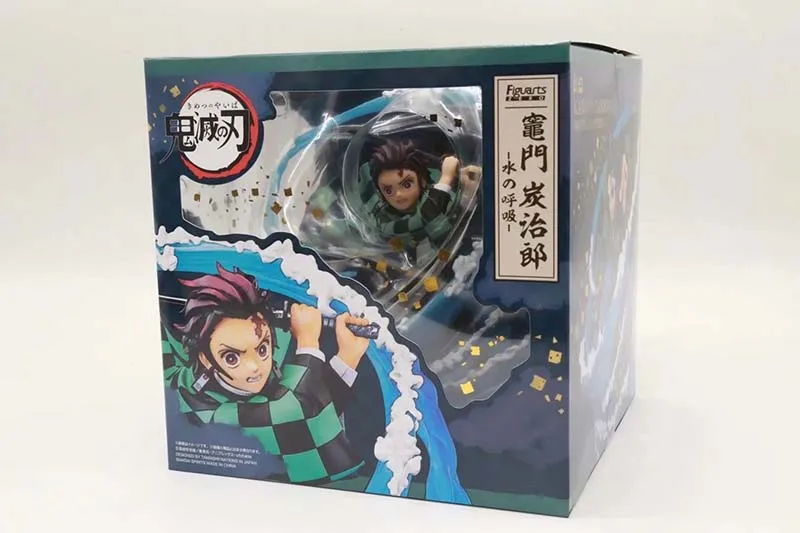 

Demon Slayer Kamado Tanjirou Figure Breath of Water Fighting Scene Statue Collectible Toys