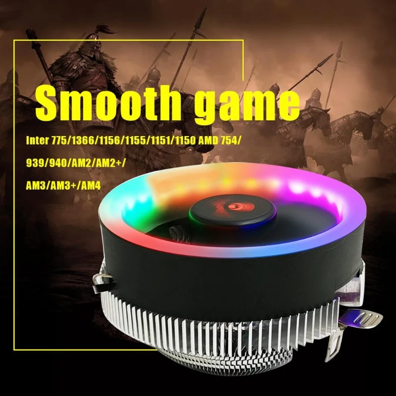 COOLMOON Q2 RGB 3 Pin охлаждающий вентилятор радиатора компьютер PC Процессор кулер для