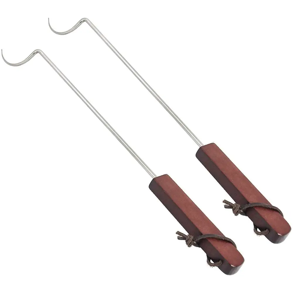 2 шт. Еда Флиппер крючки станок и Нержавеющая сталь барбекю мяса Тернер из