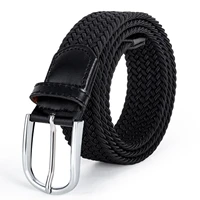 hreamky mens casual woven belt extra large elastic womens belt jeans telescopic belt gift box packaging
