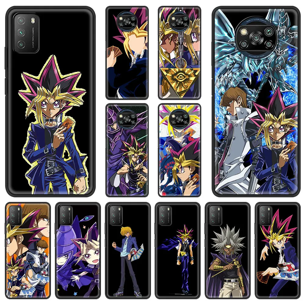 

Телефонный чехол Yu-Gi-Oh с аниме Yugioh для Xiaomi Mi Poco X3 NFC M3 Pro F3 Note 10 Lite 11 Ultra 10T Pro 5G 9T роскошный мягкий черный Чехол