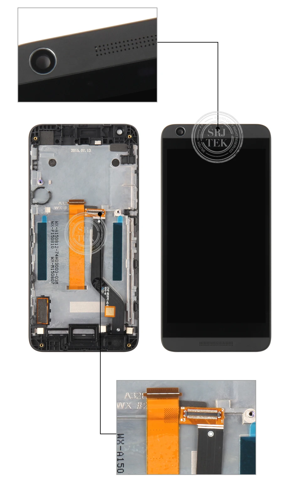 Srjtek экран для htc Desire 626S ЖК-дисплей сенсорный дигитайзер сенсор стекло 5,0 D626S ЖК-рамка(не подходит для 626 626G 626PH