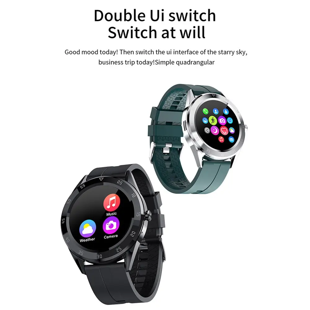 

Newest Full Touch 1.54 Inch Smart Watch Men Fitness Sports Clock Heart Rate Blood Pressure Monitor Smartwatch For IOS Android