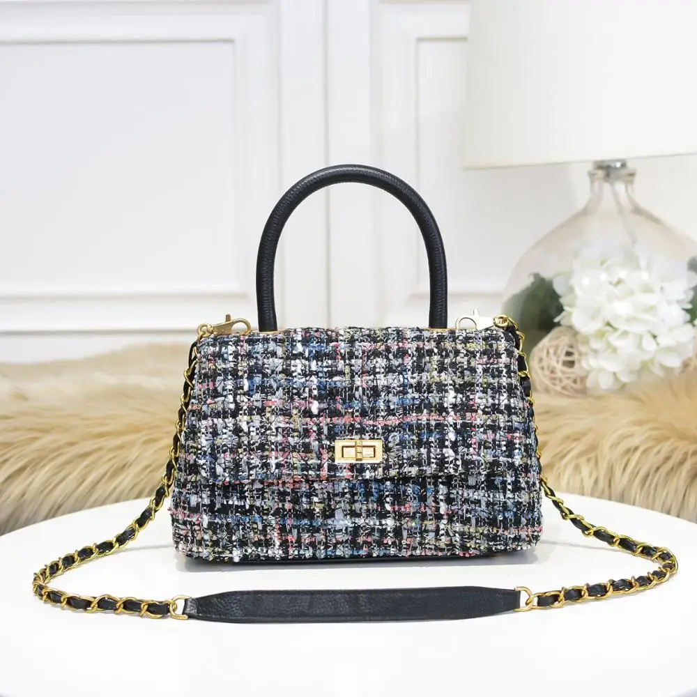 

free shipping 2020 the new style fashion women handbag one shoulder bag crossbody bag 2 color 26cm