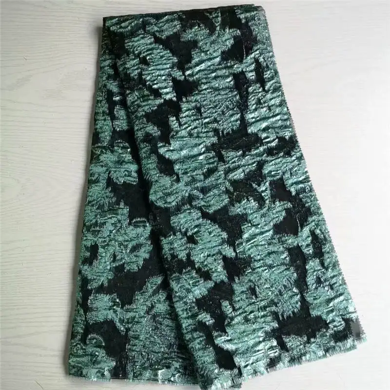 

2021 африканская жаккардовая ткань, кружево в нигерийском стиле, французское Тюлевое кружево, Высококачественная кружевная ткань из парчово...