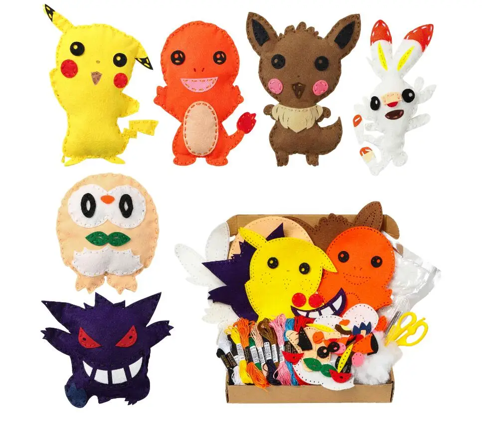 Набор для творчества из фетра 6 шт. детские наборы шитья набивные элементы ручной