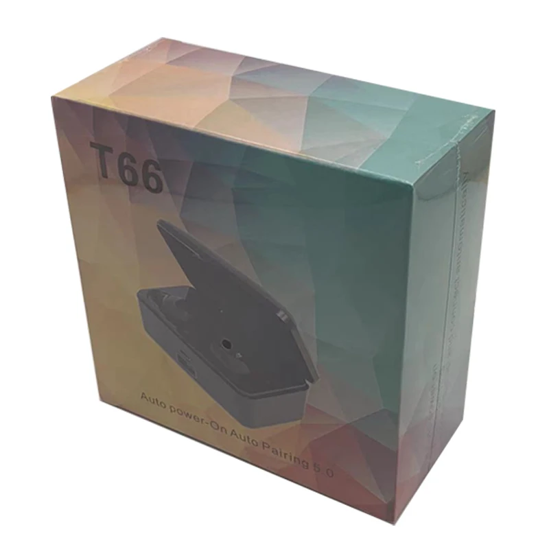 Новинка 3 TWS t66 Беспроводная Bluetooth T200 гарнитура с автоматической зарядкой
