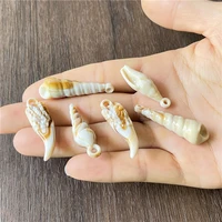 junkang acrylic material high imitation shell conch pendant diy beaded bracelet necklace jewelry connector making accessories