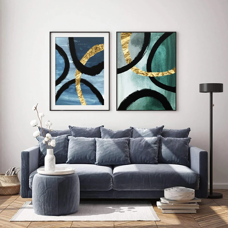 

Minimalist Abstract Geometric Line Ink Painting Wall Art Canvas Painting Poster Print Wall Pictures for Living Room Home Decor