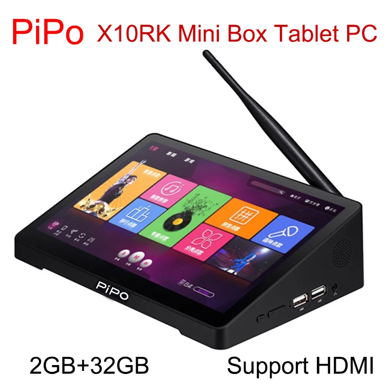 PiPo X10RK Mini Box Tablet PC 10.1 inch 2GB+32GB Android 8.1 RK3326 Quad-core Cortex A35 Support WiFi & TF Card & HDMI & RJ45