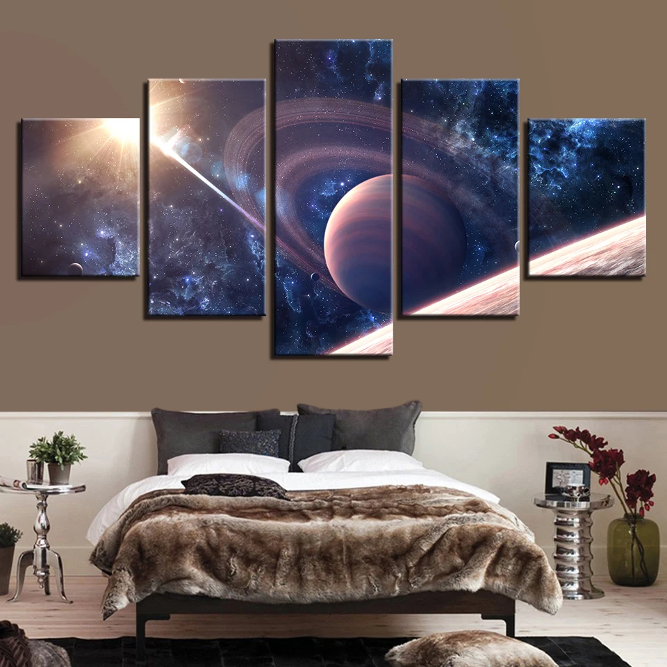 Spaceman земля Юпитер Венера Солнце Луна и Вселенная 5 шт. настенные картины для