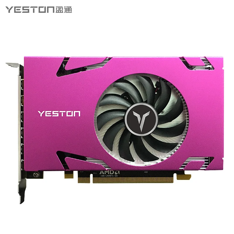 Preise Yeston Radeon R7 350 4GB GDDR5 128bit Unterstützt 6 Bildschirme Gaming Desktop Computer PC 4K Unterstützung 6 * Computer-tv-anschlusskabel Minidp Video Graphics Karten