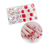 Новая модная наклейка на ногти, полностью закрывающая ногти, полосатая обертка, летние блестящие наклейки серии GD, самоклеящиеся Популярные Стикеры