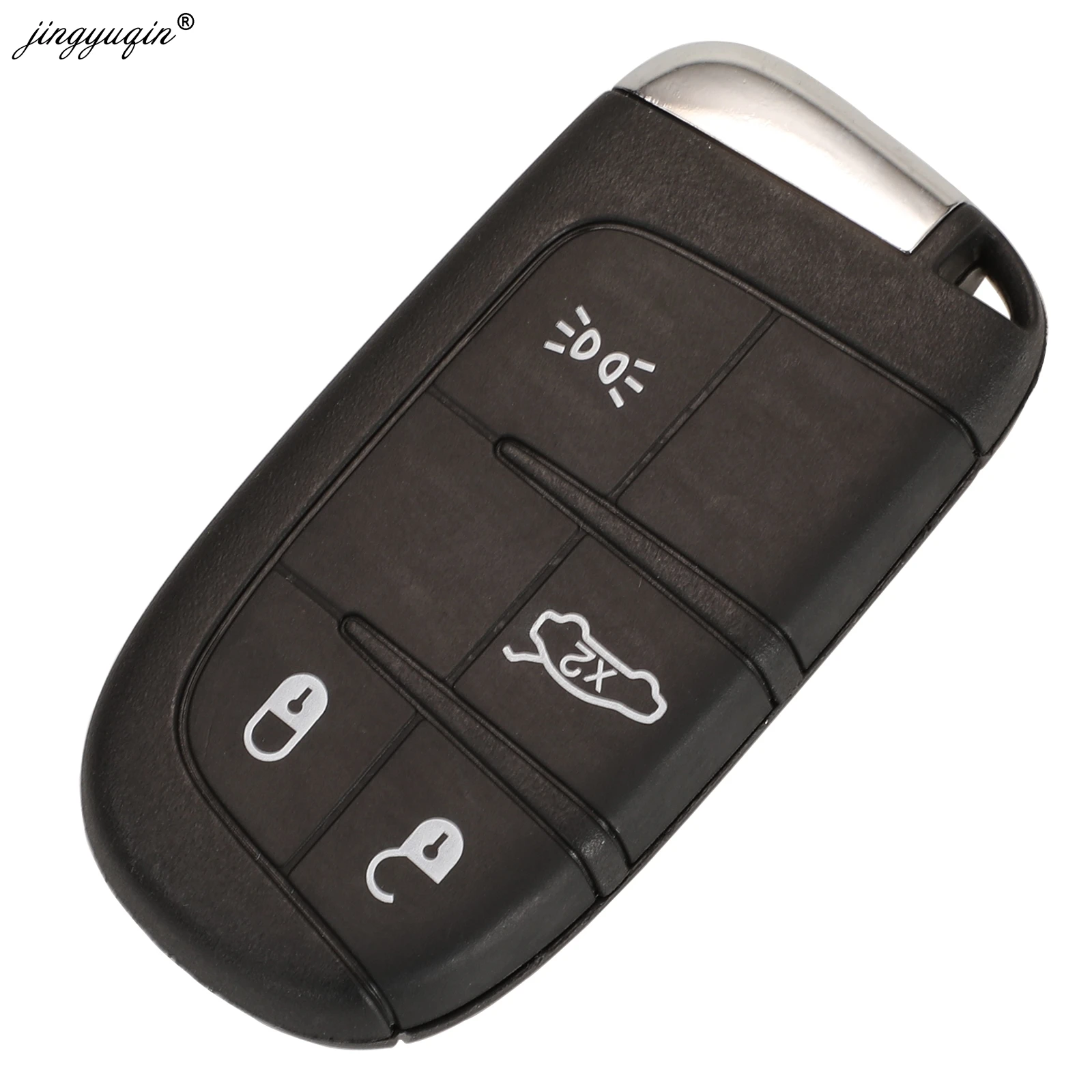 jingyuqin smart remote key fob 433mhz 4a chip 45 button for fiat 500 500l 500x 2016 sip22 blade original keylessgo fob control free global shipping