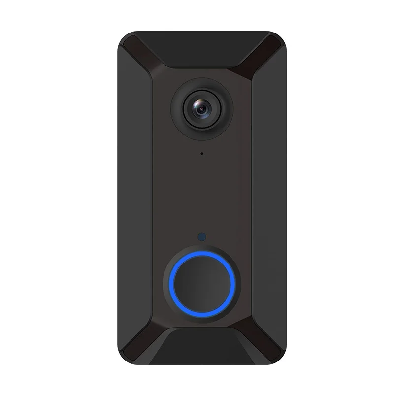 Wi-Fi видео-дверной звонок 1080P Беспроводной Смарт Секьюрити, Камера дверной звонок 2-way Talk пассивный инфракрасный детектор движения Ночное видение видео домофон - Цвет: Black Doorbell