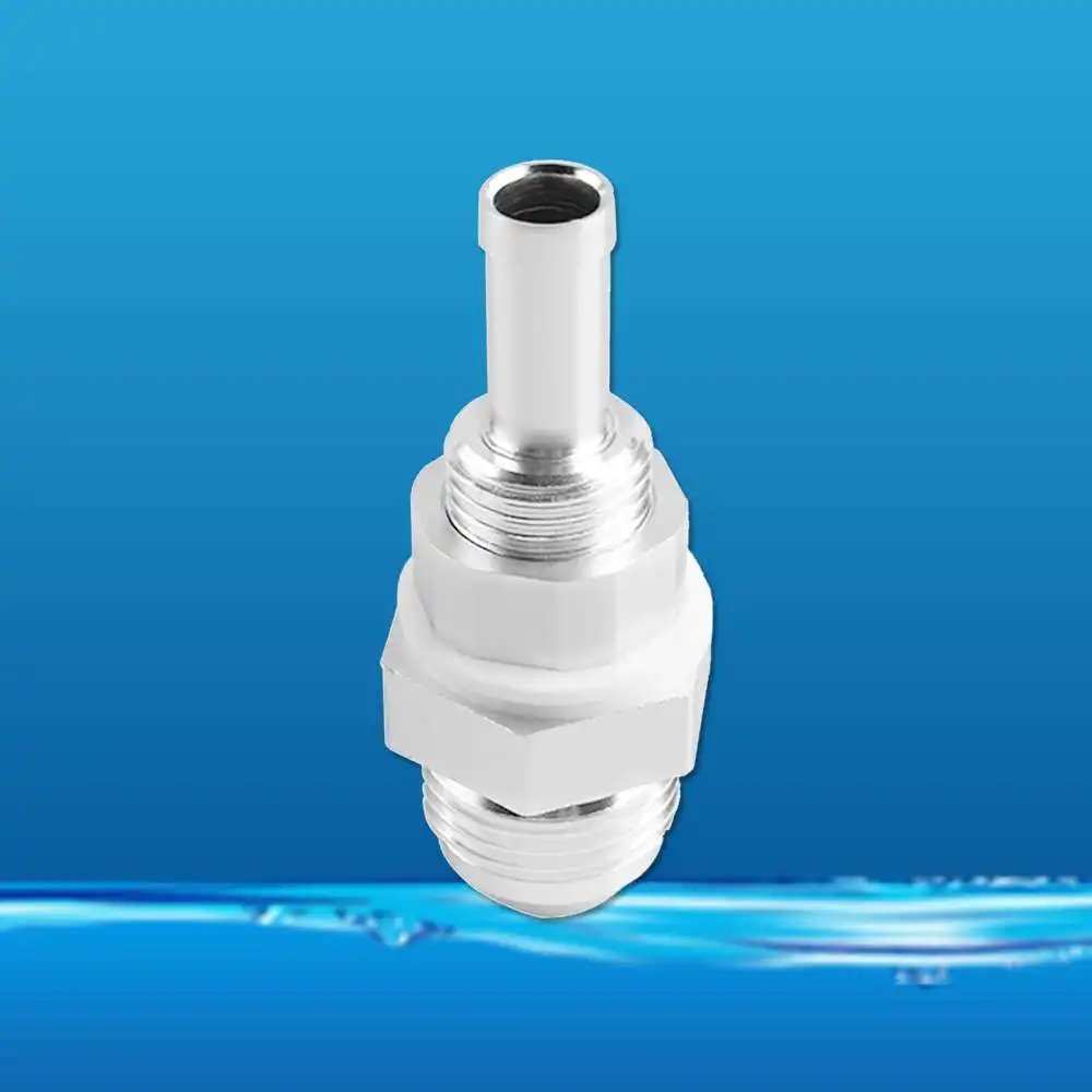 

2 Pieces 8AN Male Flare Bulkhead To 3/8 Hose Barb Fuel Tank Fitting Kit Set