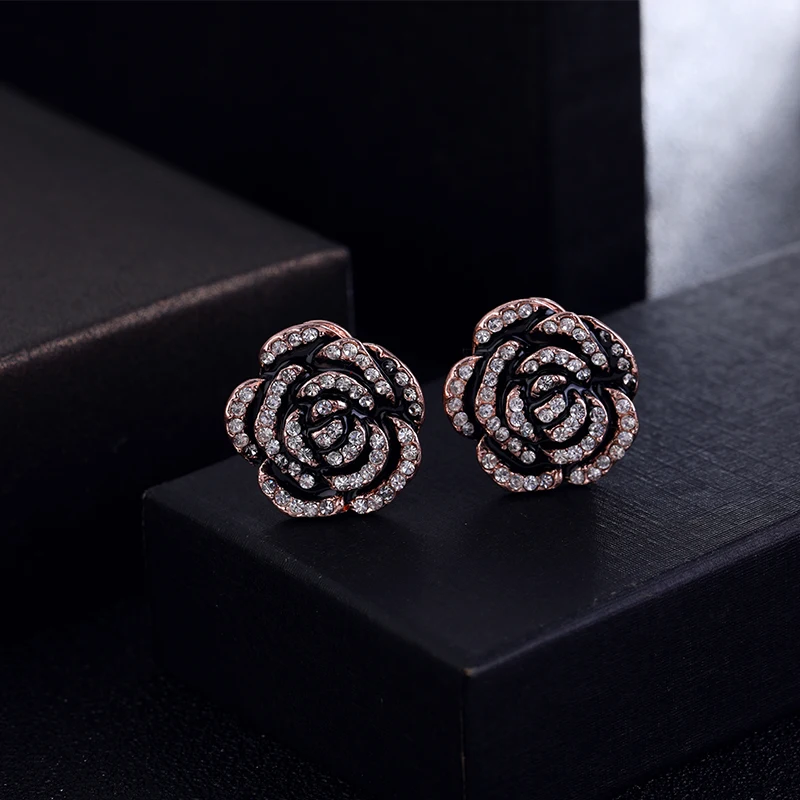 Знаменитые Роскошные брендовые дизайнерские украшения, серьги в виде цветка камелии, модные серьги-гвоздики для женщин