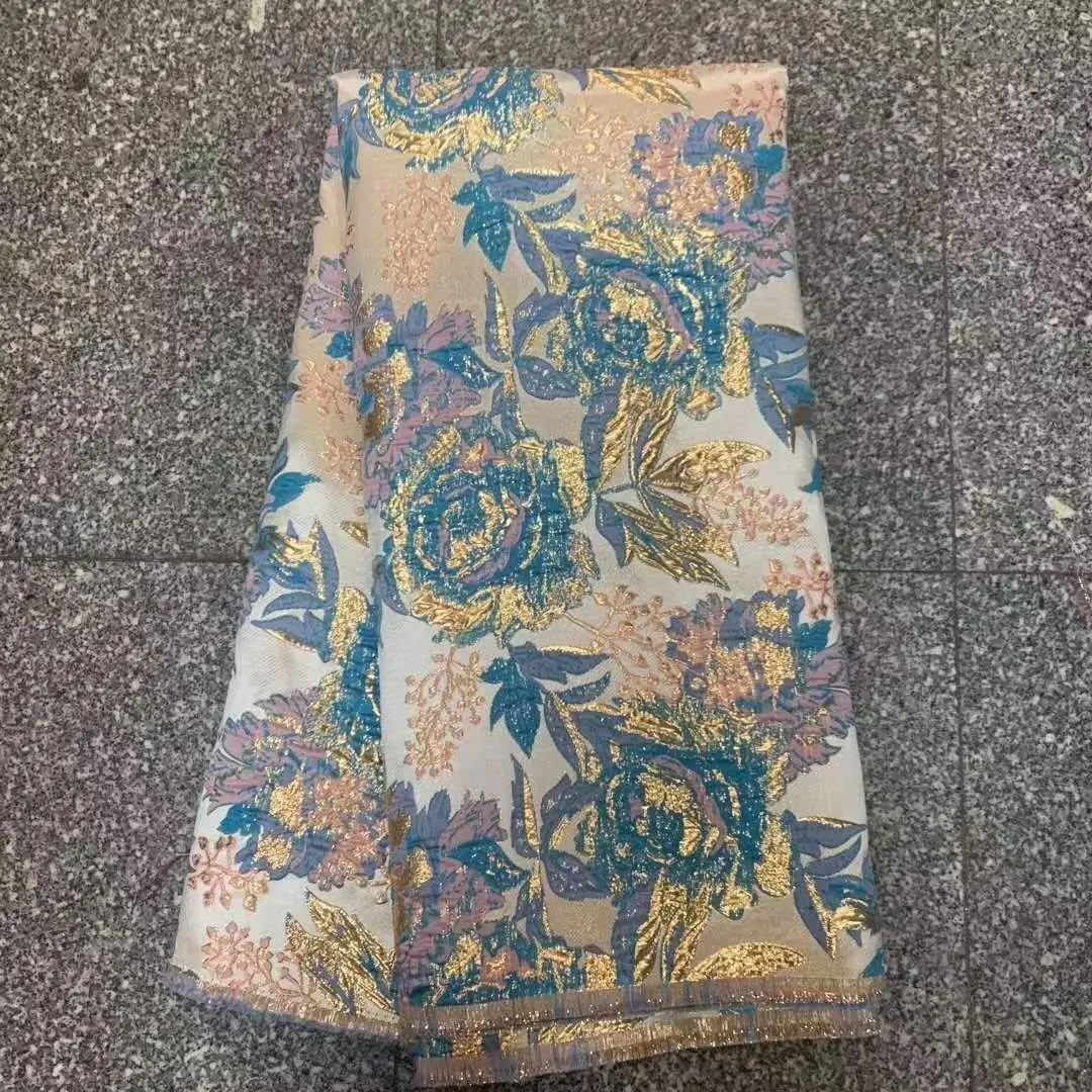 Популярный новый жаккард парчовая кружевная ткань Лидер продаж африканский тюль