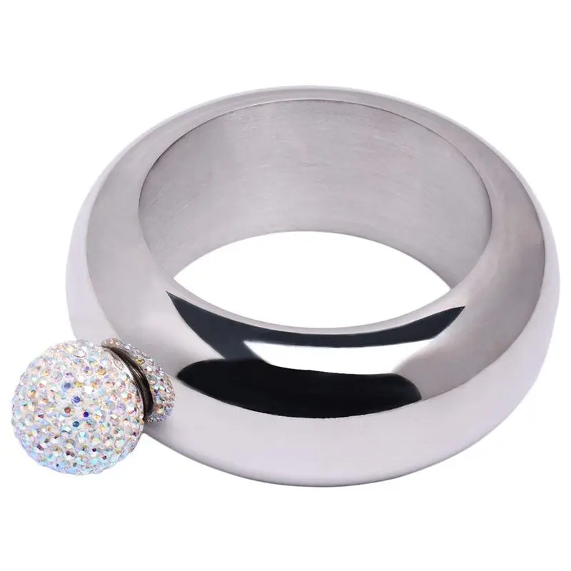 Браслет колба ручной работы кристальная крышка 304 нержавеющая сталь винный