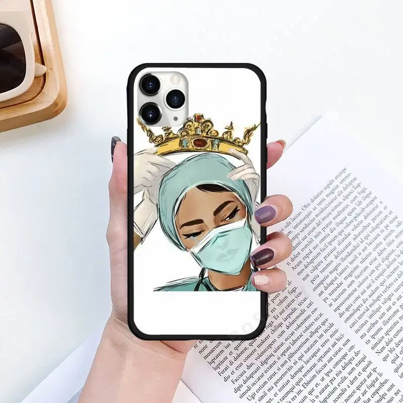 

Medicine Doctor Nurse Spain Cartoon Phone Cases for iPhone 11 12 pro XS MAX 8 7 6 6S Plus X 5S SE 2020 XR Luxury brand shell